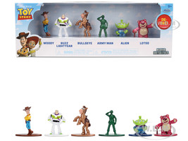 Set of 6 Diecast Figures Toy Story Movie Franchise Nano Metalfigs Series Diecast Models Jada 36678