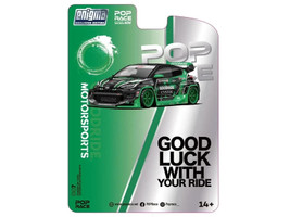 Pandem GR Yaris RHD Right Hand Drive Goodride Motorsports Green and Black with Graphics Enigma Exclusive Edition 1/64 Diecast Model Car Pop Race PR64-PRE007