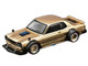 Skyline GT R V8 Drift Hakosuka RHD Right Hand Drive Gold Metallic 1/64 Diecast Model Car Pop Race PR640248
