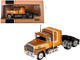 1978 Ford LTL 9000 Truck Tractor Brown with Stripes 1/64 Diecast Model IXO Models 64TR011B
