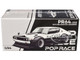 Skyline KPGC110 Kenmeri RHD Right Hand Drive Japan National Police Agency Livery Black and White 1/64 Diecast Model Car Pop Race PR640252