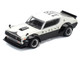 Skyline KPGC110 Kenmeri RHD Right Hand Drive Japan National Police Agency Livery Black and White 1/64 Diecast Model Car Pop Race PR640252