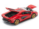 Lamborghini Countach LPI 800 4 Red with Carbon Accents 1/64 Diecast Model Car Pop Race PR640259