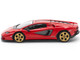 Lamborghini Countach LPI 800 4 Red with Carbon Accents 1/64 Diecast Model Car Pop Race PR640259