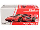 Lamborghini Countach LPI 800 4 Red with Carbon Accents 1/64 Diecast Model Car Pop Race PR640259