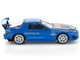 Mazda RX7 FC3S RE Amemiya RHD Right Hand Drive Blue Metallic with Carbon Hood 1/64 Diecast Model Car Pop Race PR640290 Mazda RX7 FC3S RE Amemiya RHD Right Hand Drive Blue Metallic with Carbon Hood 1/64 Diecast Model Car Pop Race PR640290