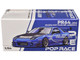Mazda RX7 FC3S RE Amemiya RHD Right Hand Drive Blue Metallic with Carbon Hood 1/64 Diecast Model Car Pop Race PR640290