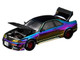 Nissan Skyline GT R R33 RHD Right Hand Drive Chameleon Chrome with Carbon Hood Vancouver Edition 1/64 Diecast Model Car Pop Race PR640425