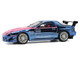 Mazda RX7 FC3S RE Amemiya RHD Right Hand Drive Blue Metallic with Pink Hood Los Angeles Edition 1/64 Diecast Model Car Pop Race PR640397