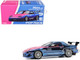 Mazda RX7 FC3S RE Amemiya RHD Right Hand Drive Blue Metallic with Pink Hood Los Angeles Edition 1/64 Diecast Model Car Pop Race PR640397