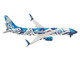 Boeing 737 800 Commercial Aircraft Alaska Airlines Salmon People Livery N559AS Blue and White 1/500 Diecast Model Airplane Herpa HE537643
