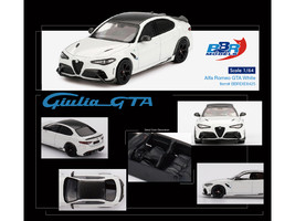 Alfa Romeo Giulia GTA White with Carbon Top 1/64 Diecast Model Car BBR BBRDIE6425