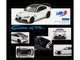 Alfa Romeo Giulia GTAm White with Carbon Top 1/64 Diecast Model Car BBR BBRDIE6426 Alfa Romeo Giulia GTAm White with Carbon Top 1/64 Diecast Model Car BBR BBRDIE6426