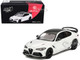 Alfa Romeo Giulia GTAm White with Carbon Top 1/64 Diecast Model Car BBR BBRDIE6426 Alfa Romeo Giulia GTAm White with Carbon Top 1/64 Diecast Model Car BBR BBRDIE6426