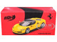 Ferrari 296 GTB Giallo Modena Yellow with Black Top 1/64 Diecast Model Car BBR BBRFER64005