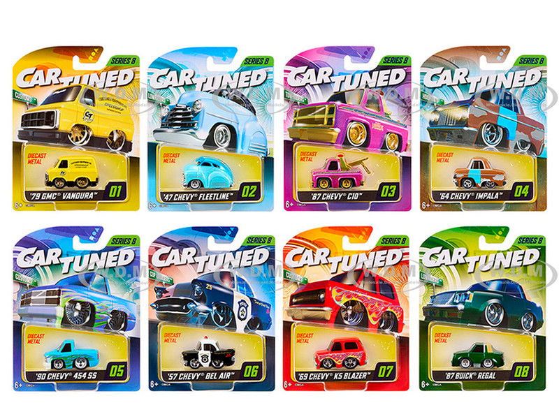 Mainline 2025 Series 8 Set of 8 Pieces Diecast Model Cars CarTuned 592631-XX7