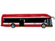 New Flyer Xcelsior Transit Bus TTC Toronto Transit Commission Red and White The Bus & Motorcoach Collection Limited Edition to 504 Pieces Worldwide 1/43 Model Iconic Replicas 43-0606