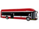 New Flyer Xcelsior Transit Bus TTC Toronto Transit Commission Red and White The Bus & Motorcoach Collection Limited Edition to 504 Pieces Worldwide 1/43 Model Iconic Replicas 43-0606