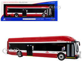 New Flyer Xcelsior Transit Bus TTC Toronto Transit Commission Red and White The Bus & Motorcoach Collection Limited Edition to 504 Pieces Worldwide 1/43 Model Iconic Replicas 43-0606