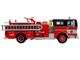 1974 Ward LaFrance Fire Engine Chicago Fire Department Engine 49 Red with Black Top 5 Alarm Series Limited Edition 1/87 (HO) Diecast Model Iconic Replicas 87-0648