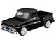 1966 GMC C1000 Fenderside Pickup Truck Black Timeless Legends Series 1/24 Diecast Model Car Motormax 79379bk