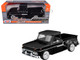 1966 GMC C1000 Fenderside Pickup Truck Black Timeless Legends Series 1/24 Diecast Model Car Motormax 79379bk