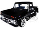 1966 GMC C1000 Fenderside Pickup Truck Black Timeless Legends Series 1/24 Diecast Model Car Motormax 79379bk
