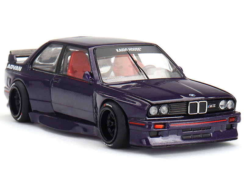 BMW M3 Kaido GT V2 Purple Metallic Designed by Jun Imai Kaido House Special 1/64 Diecast Model Car Mini GT KHMG216