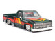 Chevrolet Silverado Pickup Truck Kaido Works V3 Dark Green Metallic with Graphics Designed by Jun Imai Kaido House Special 1/64 Diecast Model Car Mini GT KHMG226
