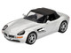 BMW Z8 Silver Metallic with Black Soft Top 007 James Bond The World Is Not Enough 1999 Movie Limited Edition 1/64 Diecast Model Car Mini GT MGT00906-007E