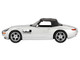 BMW Z8 Silver Metallic with Black Soft Top 007 James Bond The World Is Not Enough 1999 Movie Limited Edition 1/64 Diecast Model Car Mini GT MGT00906-007E