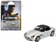 BMW Z8 Silver Metallic with Black Soft Top 007 James Bond The World Is Not Enough 1999 Movie Limited Edition 1/64 Diecast Model Car Mini GT MGT00906-007E