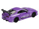 Toyota Supra A80 Top Secret GT 300 Top Secret Purple Metallic with Graphics Limited Edition 1/64 Diecast Model Car Mini GT MGT01067