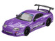 Toyota Supra A80 Top Secret GT 300 Top Secret Purple Metallic with Graphics Limited Edition 1/64 Diecast Model Car Mini GT MGT01067