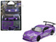 Toyota Supra A80 Top Secret GT 300 Top Secret Purple Metallic with Graphics Limited Edition 1/64 Diecast Model Car Mini GT MGT01067