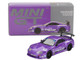 Toyota Supra A80 Top Secret GT 300 Top Secret Purple Metallic with Graphics Limited Edition 1/64 Diecast Model Car Mini GT MGT01067