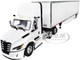 Freightliner Fifth Generation Cascadia Day Cab and 53 Utility Trailer with Skirts White 1/64 Diecast Model DCP/First Gear 60-2001