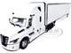 Freightliner Fifth Generation Cascadia Raised Roof Sleeper & 53 Utility Trailer with Skirts White 1/64 Diecast Model DCP/First Gear 60-2087