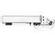 Freightliner Fifth Generation Cascadia Raised Roof Sleeper & 53 Utility Trailer with Skirts White 1/64 Diecast Model DCP/First Gear 60-2087