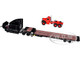 Mack Anthem Sleeper and Landoll 440B 50CA Traveling Axle Trailer Black with Mack B 61 Day Cab Load Red Mack Anniversary 1/64 Diecast Model DCP/First Gear 60-2151