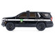 2024 Chevrolet Tahoe Police Pursuit Vehicle Dover Police 100th Anniversary Edition Black with White Stripes Hobby Exclusive Series 1/64 Diecast Model Car Greenlight GL30549