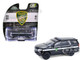 2024 Chevrolet Tahoe Police Pursuit Vehicle Dover Police 100th Anniversary Edition Black with White Stripes Hobby Exclusive Series 1/64 Diecast Model Car Greenlight GL30549