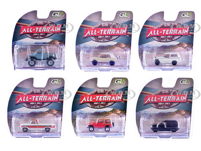 All Terrain Series 17 Set of 6 pieces 1/64 Diecast Model Cars Greenlight 35310SET