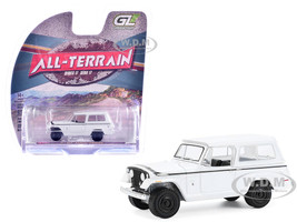 1971 Jeep Jeepster Commando White with Black Stripes All Terrain Series 17 1/64 Diecast Model Car Greenlight 35310C