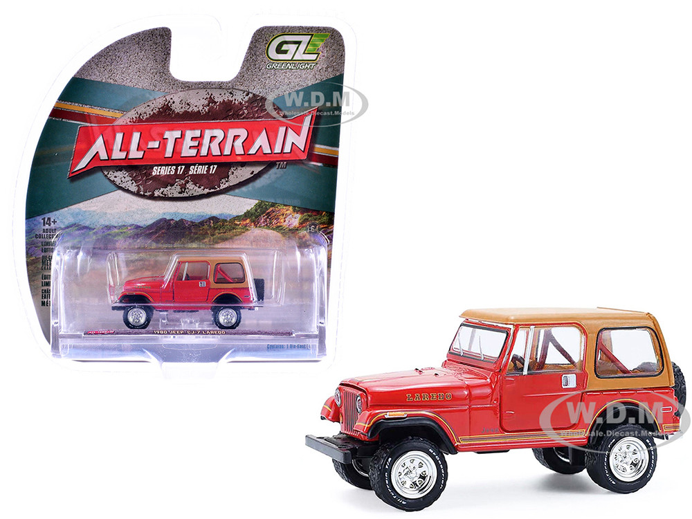 1980 Jeep CJ-7 Laredo Red with Tan Top 