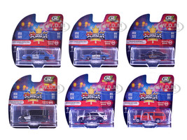 Hot Pursuit Canada Special Edition Set of 6 Police Cars 1/64 Diecast Model Cars Greenlight 43065SET