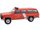 1991 GMC Suburban Canada Coast Guard Red with White Stripes Hot Pursuit Canada Special Edition Series 1/64 Diecast Model Car Greenlight 43065F