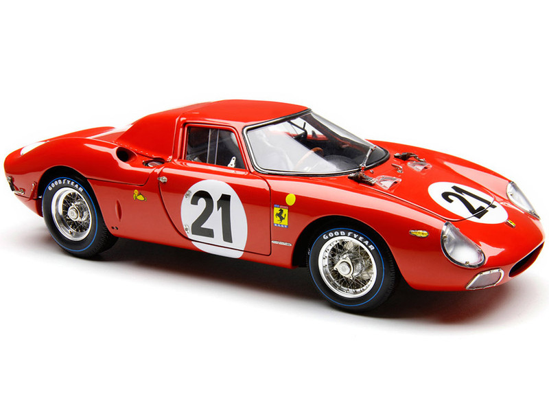 Ferrari 250 LM RHD Right Hand Drive #21 Masten Gregory Jochen Rindt NART Winner 24 Hours of Le Mans 1965 Limited Edition to 1500 pieces Worldwide 1/18 Diecast Model Car CMC M-263