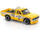 Datsun Pandem 620 Pickup Truck MoonEyes Yellow with White Sides and Graphics 1/64 Diecast Model Car Pop Race PR640250