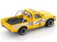 Datsun Pandem 620 Pickup Truck MoonEyes Yellow with White Sides and Graphics 1/64 Diecast Model Car Pop Race PR640250